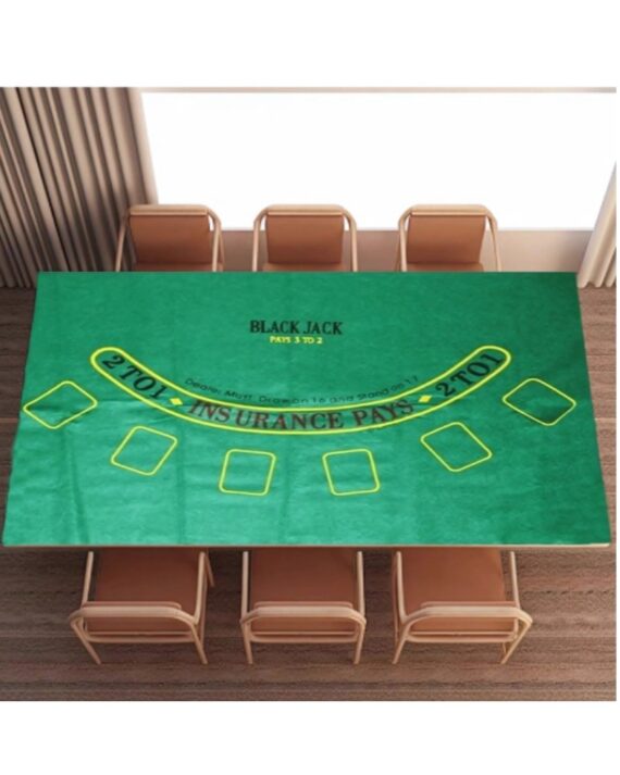 Rectangular Poker Chip Mat